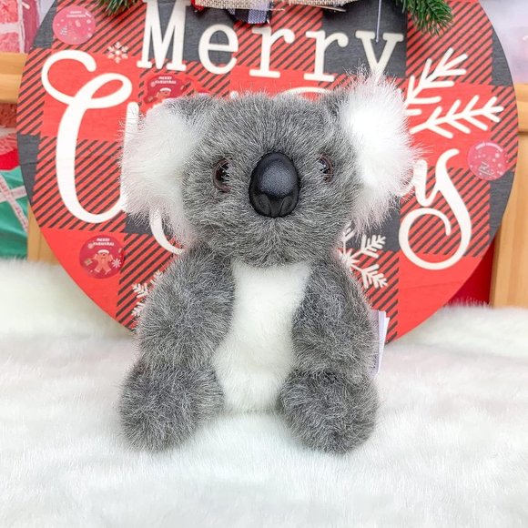 5 Inch Baby Grey and White polyester fiber Stuffed Animal Koala Bear Plush Toy - Picture 1 of 5